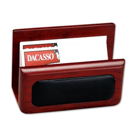 Dacasso Rosewood & Leather Business Card Holder AG-8007